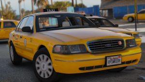 Los Santos Downtown Cab Co HQ Crown Victoria Taxi