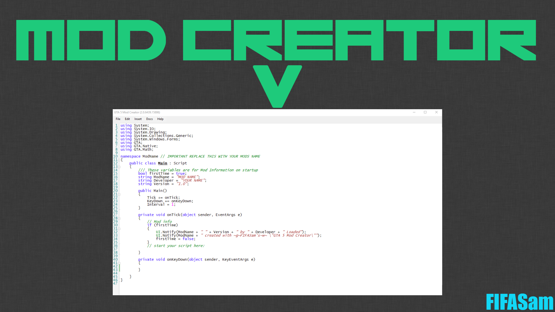 V Creator (Mod Creator)