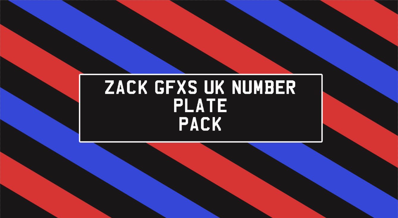 UK Plates Template - Front and Back (PSD) (GB)