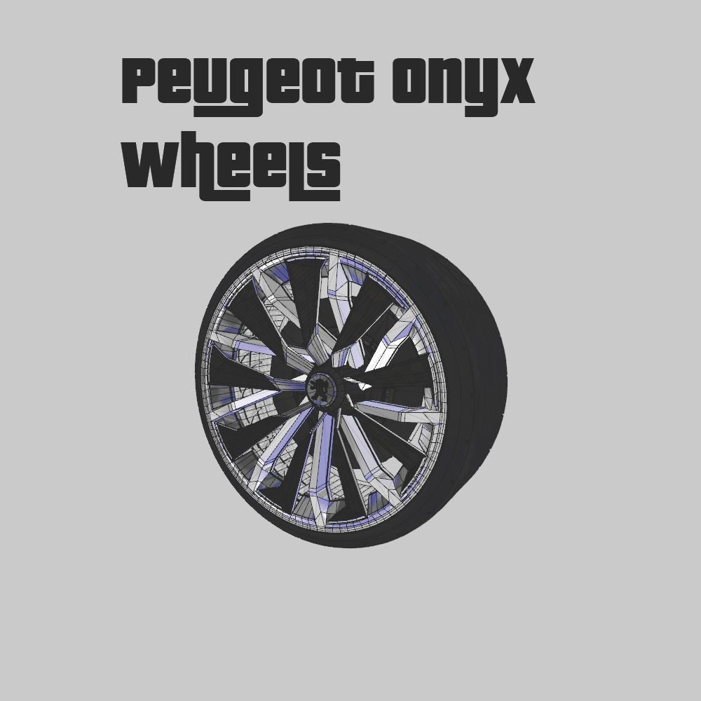 Peugeot Onyx Wheels [ZModeler3 Resource]