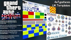 UK Police/Emergency Service Texture Templates