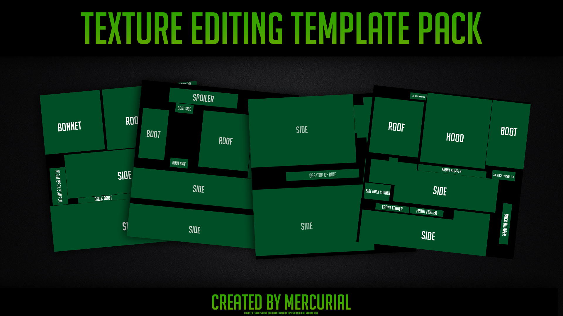 Texture Editing Template Pack