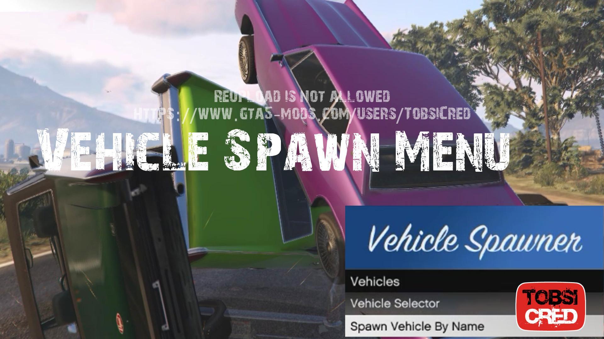 Vehicle Spawn Menu