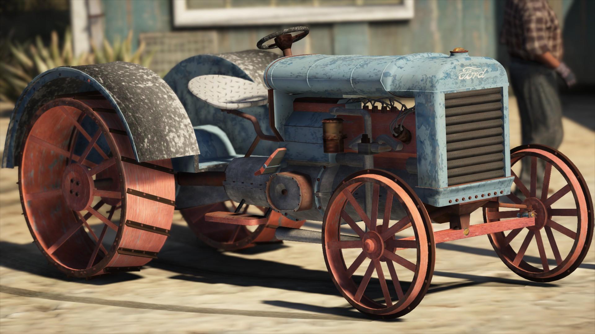 Old tractor retextured Ford