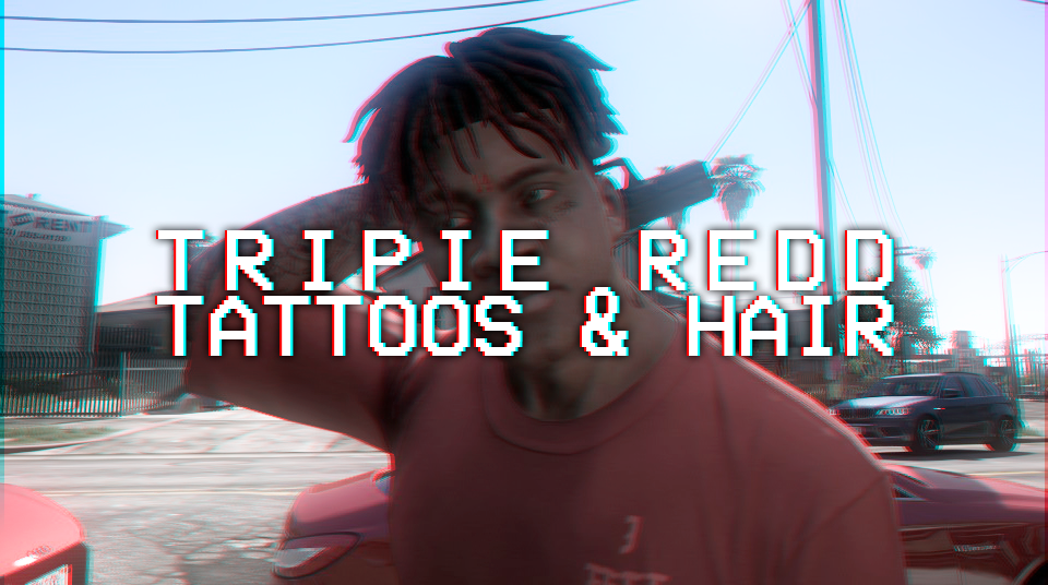 Trippie Redd tattoos & hair