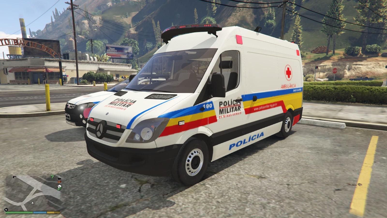 Sprinter Polícia Militar Minas Gerais Ambulância Brasil | Brazilian Mod PMMG