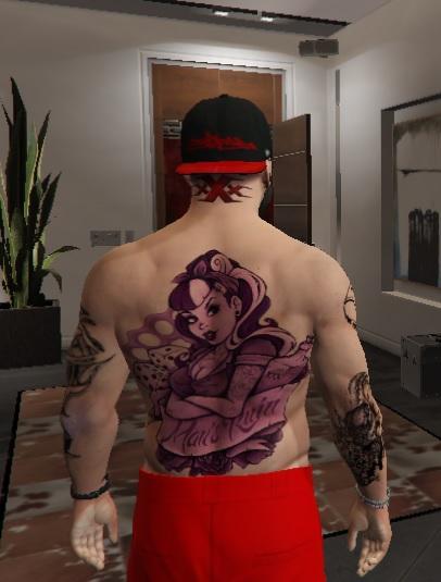 back tattoo for franklin