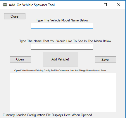 INM Add-On Car Spawner Config Tool