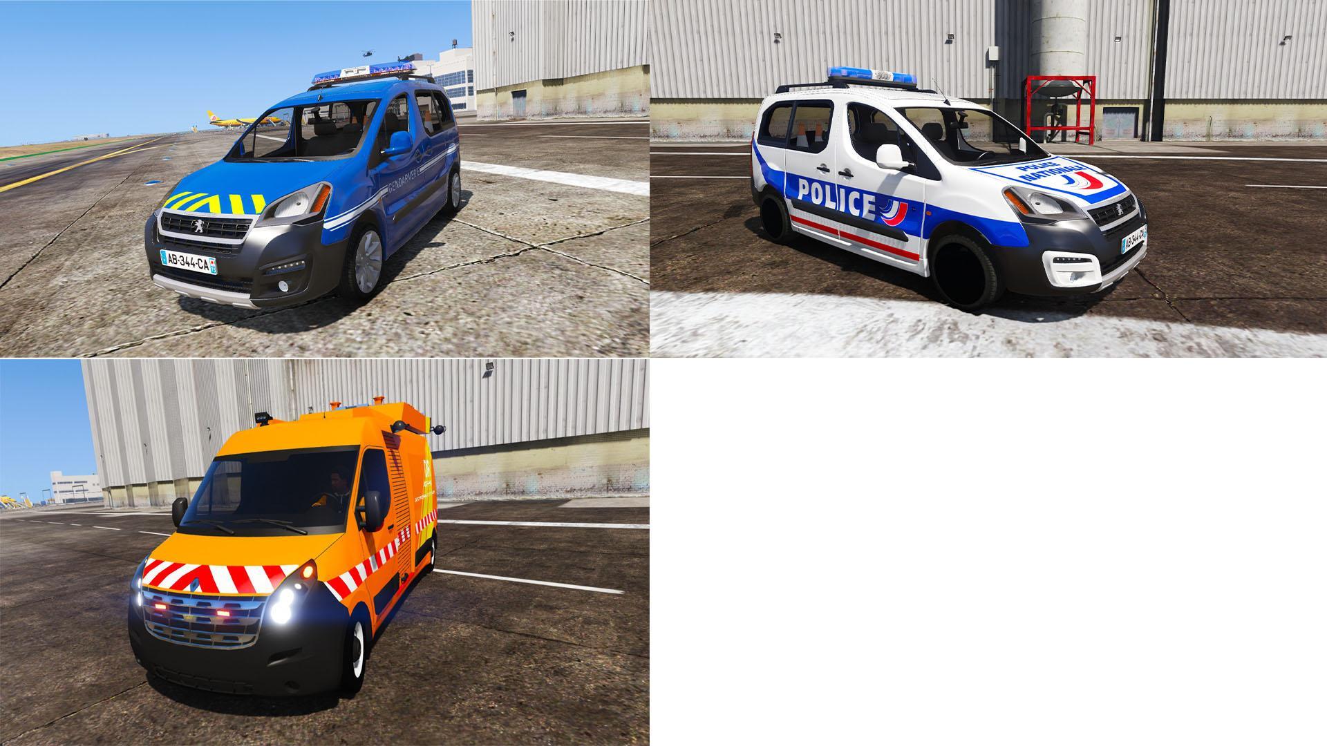 Pack Urgence|Peugeot Partner Gendarmerie|Police Nationale|Renault Master 3 DIR