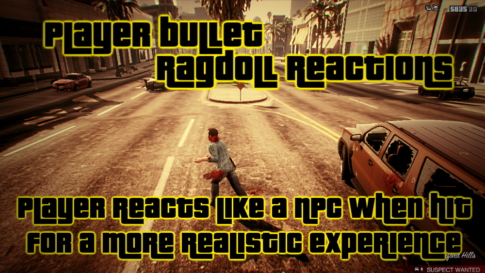 Player Bullet Ragdoll Reactions