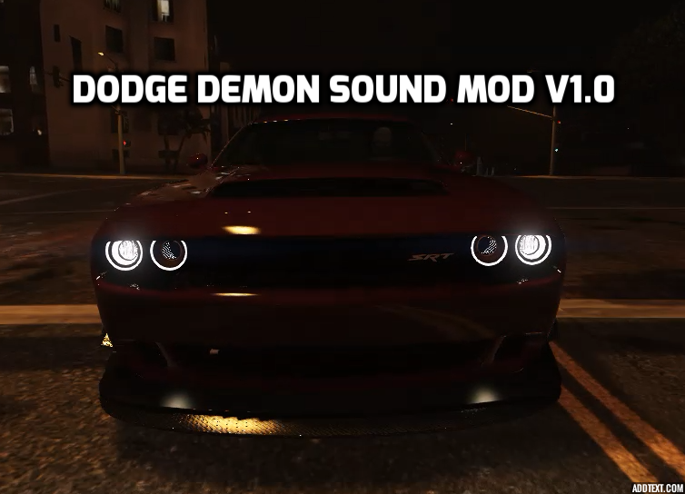 Dodge Demon Sound Mod