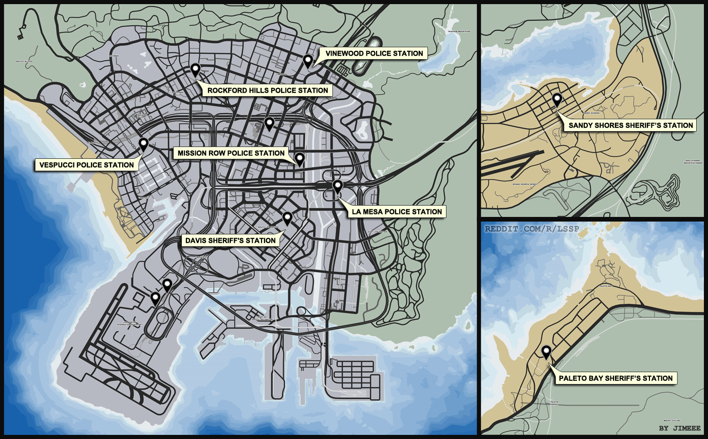 Гта 5 пропала. GTA 5 полицейский участок на карте. Карта Лос Сантоса ГТА 5 полицейский участок. ГТА 5 Южный Лос Сантос полицейский участок. Полицейский Департамент ГТА 5 на карте.