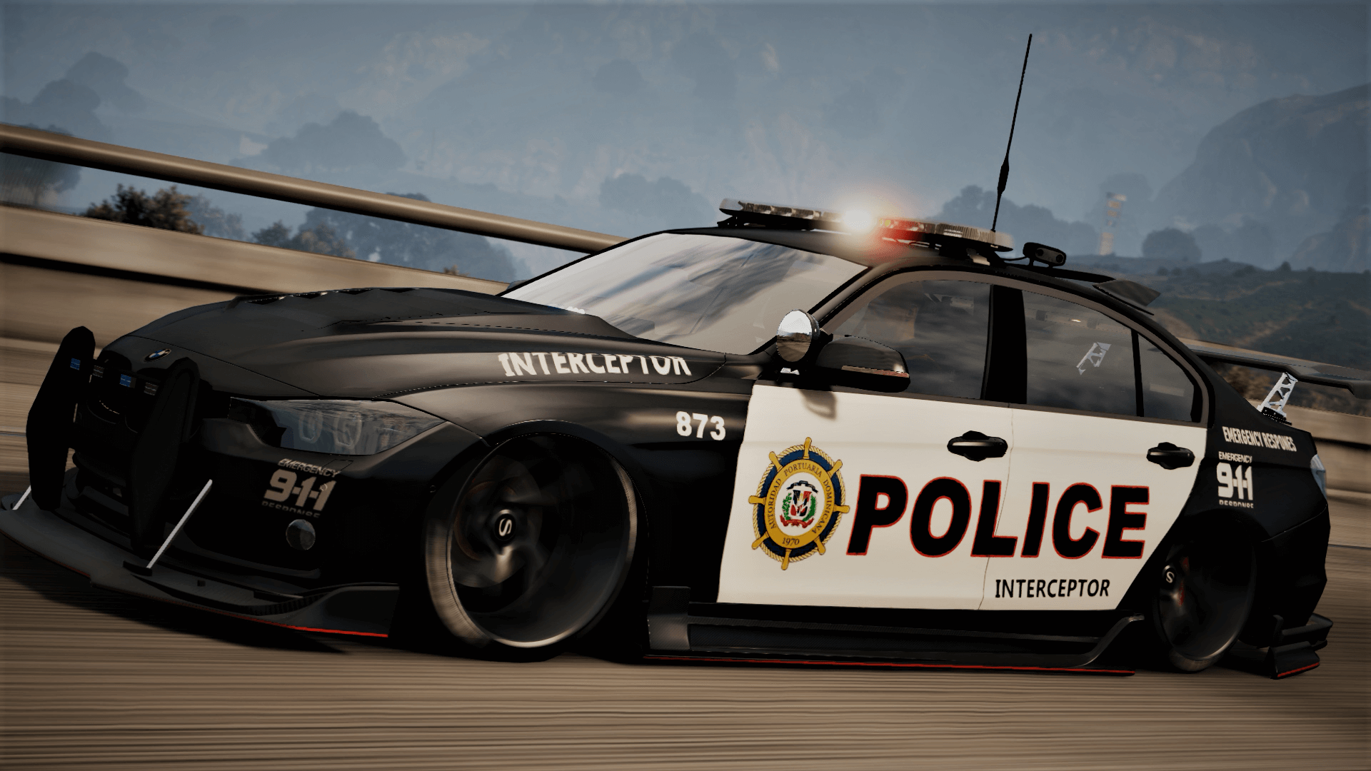 BMW 3 F30 Police Crazy exterior [Add-On] [ELS] [Template]