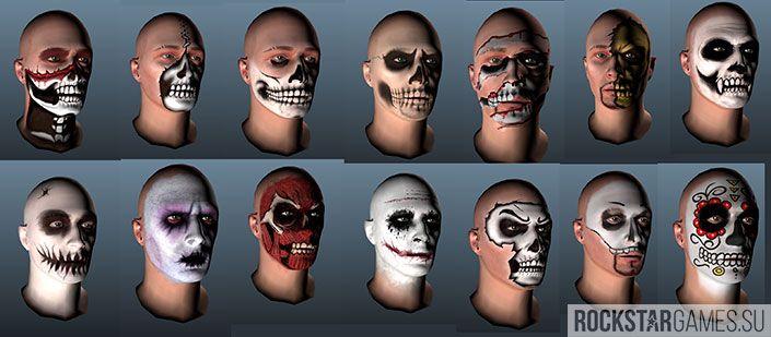 Новые рисунки для лица в обновлении GTA Online