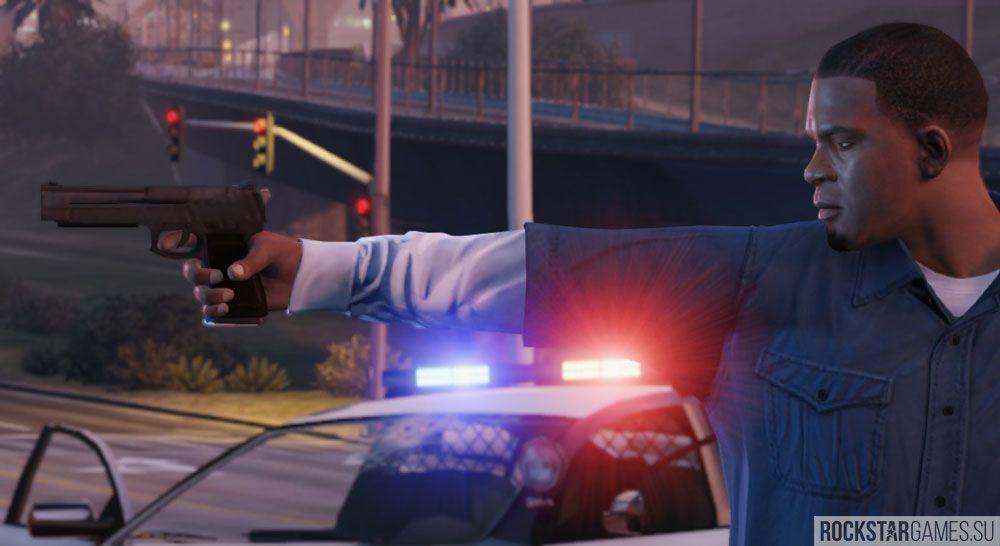 Франклин и полиция в GTA 5