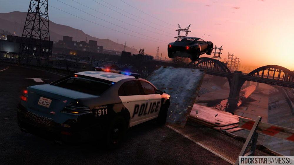 Уход от полиции в GTA 5