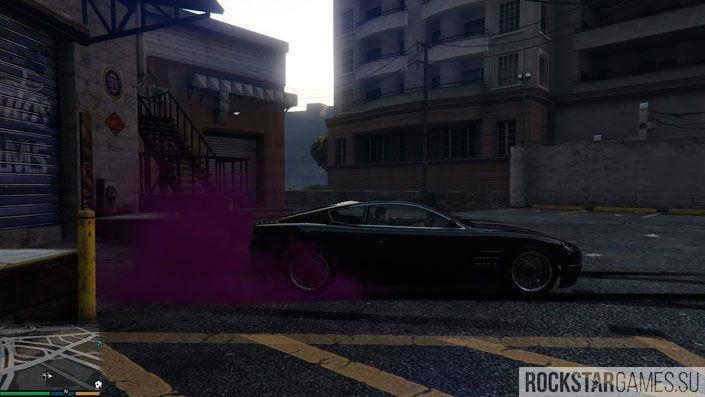 Дым из под шин в GTA 5
